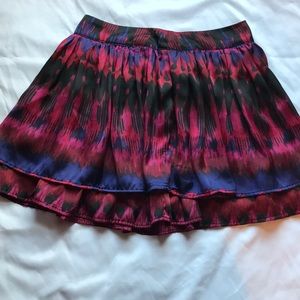 Purple mini skirt